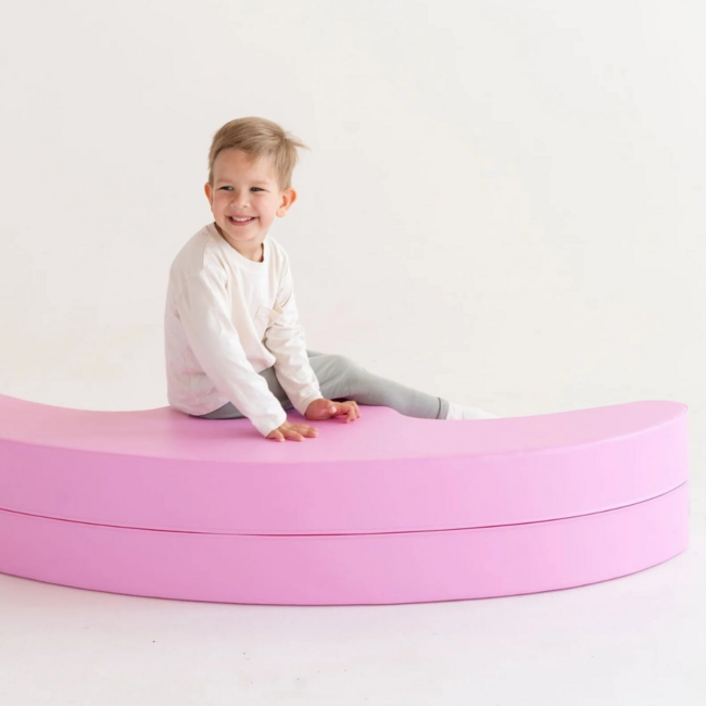 Roze schommelwip voor twee kinderen – spelenderwijs motoriek trainen