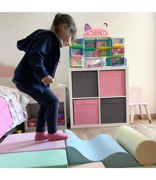 Foam blokken set Explorer – zachte en creatieve speelset in pastelkleuren