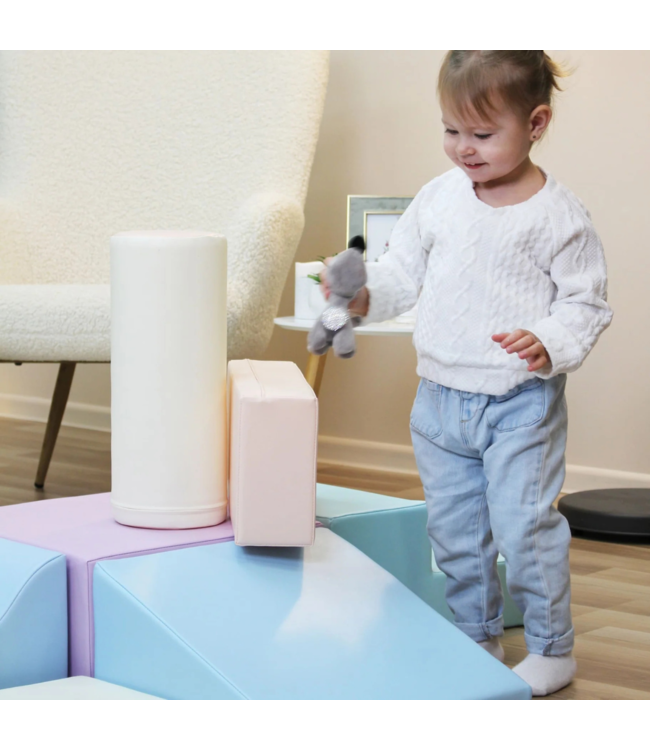 Foam blokken set Explorer – zachte en creatieve speelset in pastelkleuren