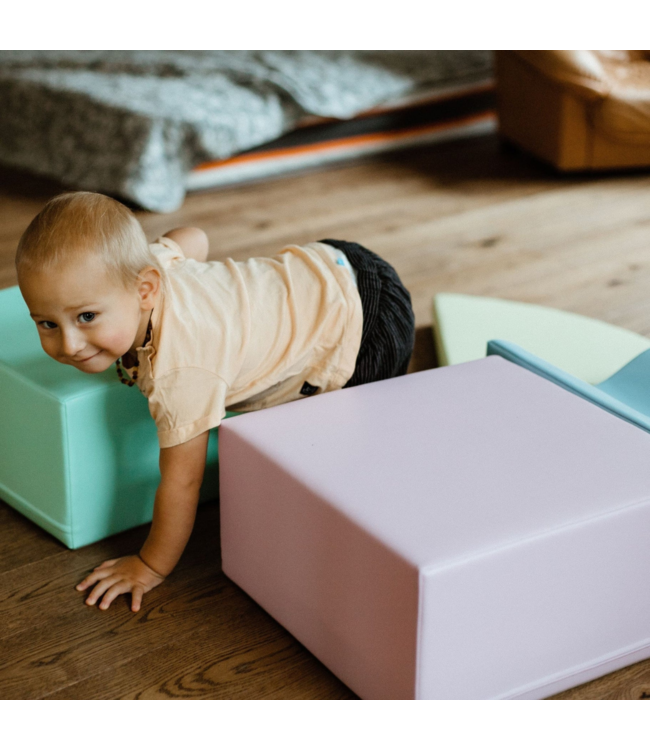Foam blokken set Explorer – zachte en creatieve speelset in pastelkleuren