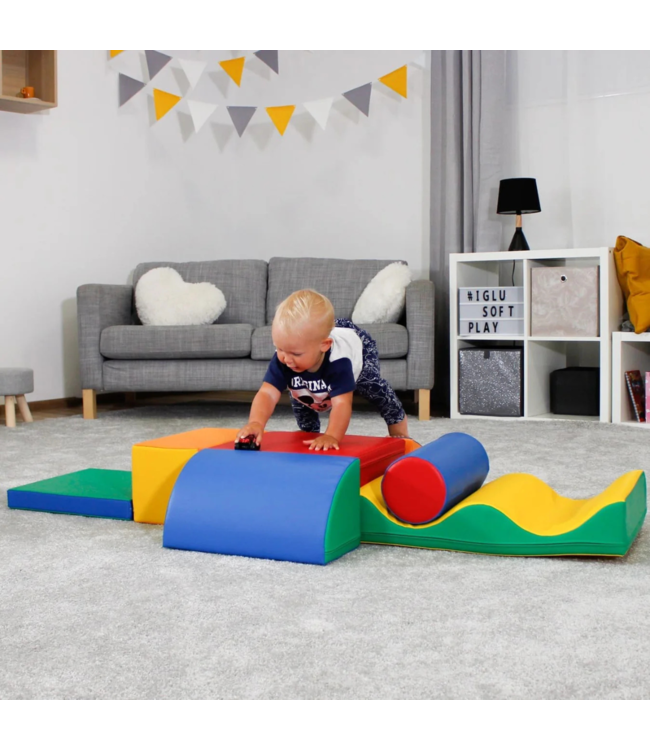 Foam blokken set Discover in primaire kleuren – zachte speelblokken voor kinderen