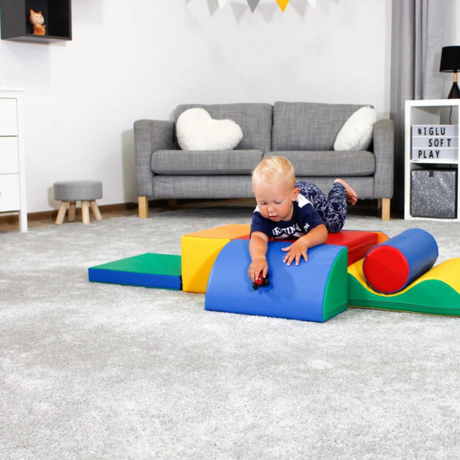 Foam Block Set Discover in Primary Colors – soft play blocks for kids