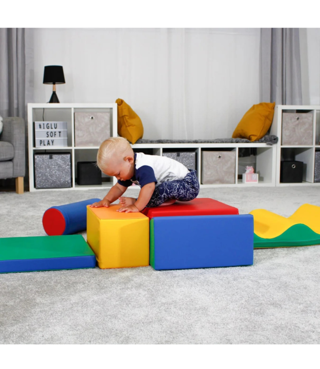 Foam blokken set Discover in primaire kleuren – zachte speelblokken voor kinderen