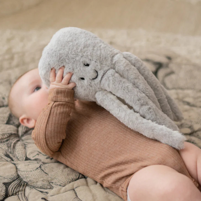 Knuffel met hartslag | Octopus Olly  | Grijs