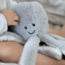 Knuffel met hartslag | Octopus Olly  | Grijs