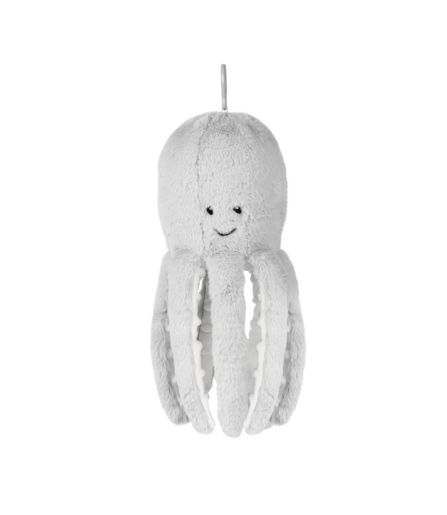 Knuffel met hartslag | Octopus Olly  | Grijs