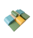 Softplay foam blokken set in turquoise – stimuleert motoriek en creativiteit