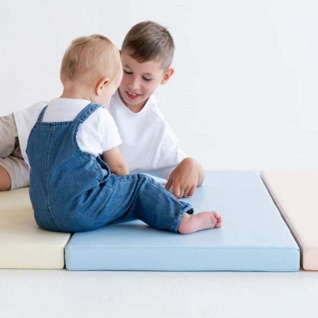 Foam play mats set – creative and safe play in pastel colors