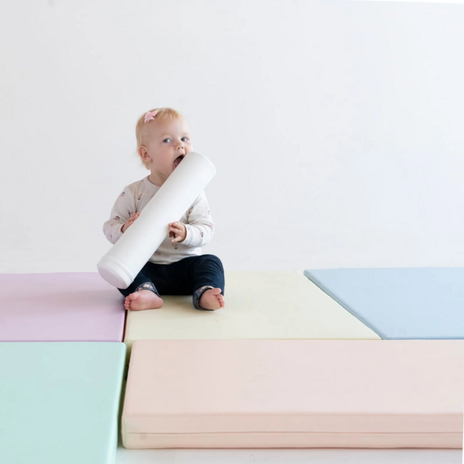 Foam play mats set – creative and safe play in pastel colors