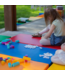 Foam speelmat set in primaire kleuren