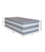 Foam speelmat set in grijs en wit