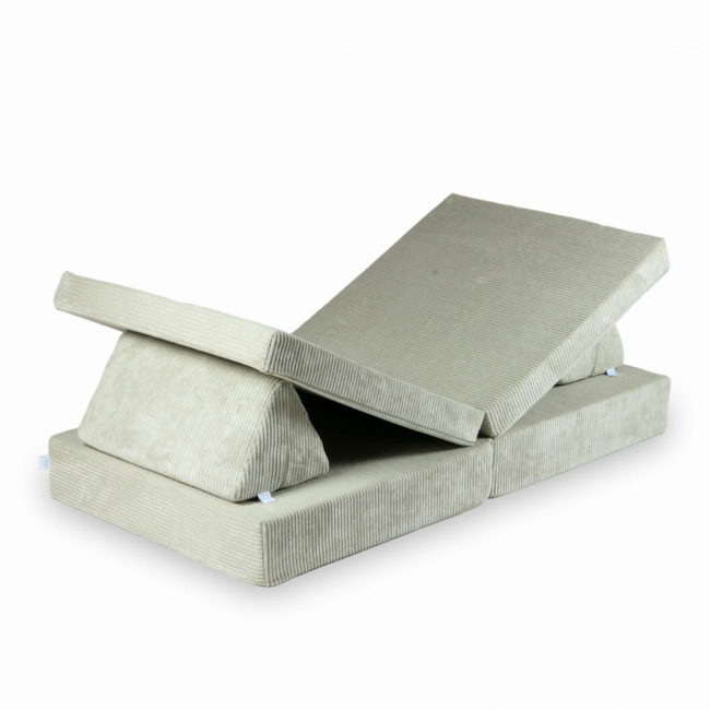 Grey comfort kids sofa for rest, play and independent use