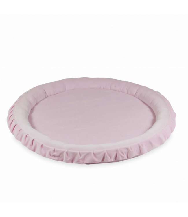 Licht roze velvet speelnest – zacht en veilig speelplekje voor kleintjes