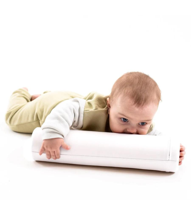Kruiprol wit voor baby’s om motoriek en kruipen veilig te stimuleren