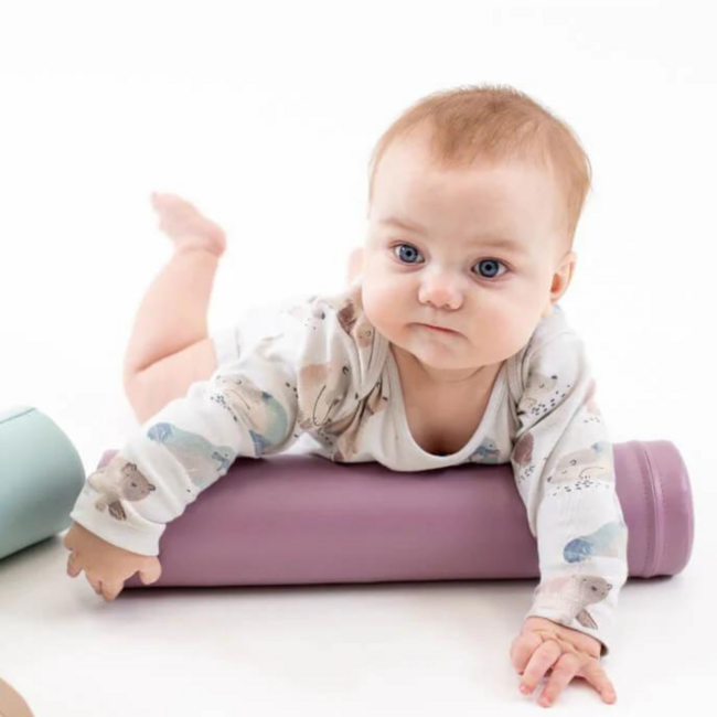 Foam crawl roller in violet – soft, sturdy and perfect for motor skill development