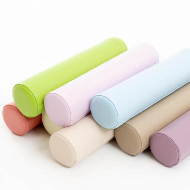 Rouleau de motricité en mousse rose – pour ramper, jouer et s’équilibrer