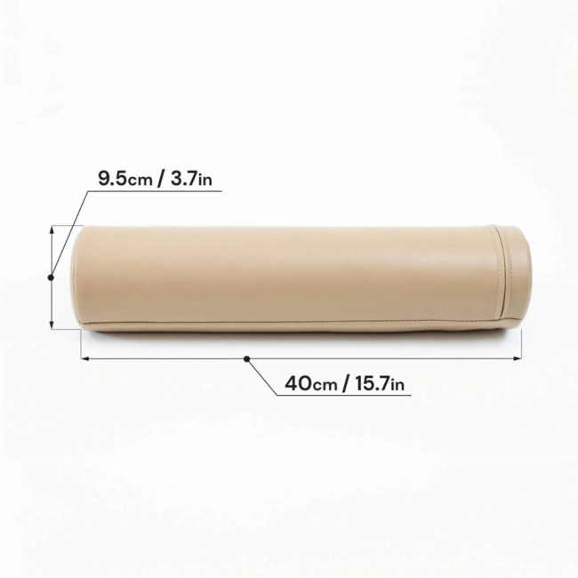 Durable foam crawl roller in dark beige – supports movement & balance