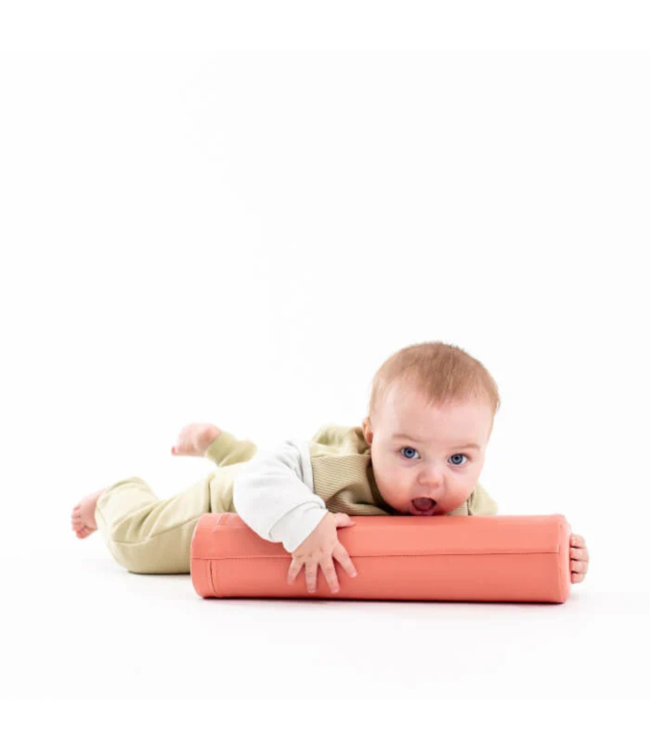 Pastel pink kruiprol voor baby's, stimuleer motoriek veilig en comfortabel
