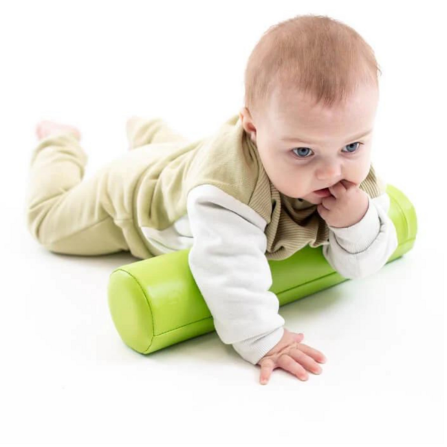 Foam kruiprol in groen – stimuleert balans, beweging en spel