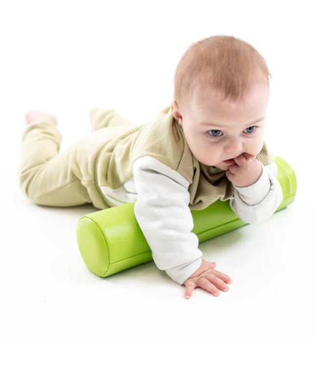Foam kruiprol in groen – stimuleert balans, beweging en spel