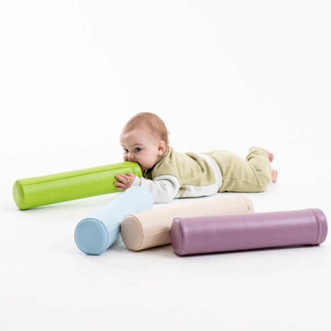 Rouleau en mousse écru – pour l’équilibre, la motricité et le jeu actif