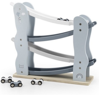 Label Label Wooden Car Track | Blue