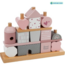 Label Label Houten stapelblokken | huis