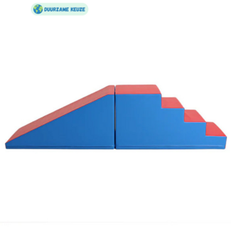 IGLU Softplay Foam blokken glijbaan XL | Blauw/rood