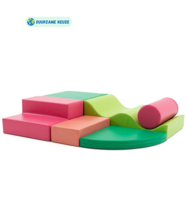 Foam blokken set Explorer | fris groene kleur – stimulerend en veilig speelplezier