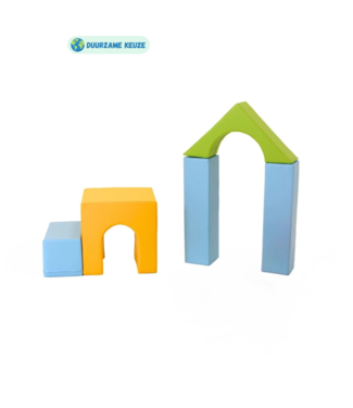 IGLU Softplay Foam blokken set Challenger | Lichte kleuren