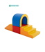 Foam blokken tunnel set in primaire kleuren – actief en fantasierijk speelplezier