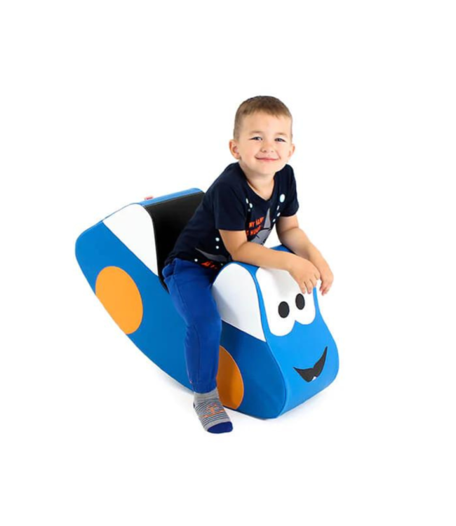 Foam rocker auto – veilige en comfortabele schommelauto in blauw