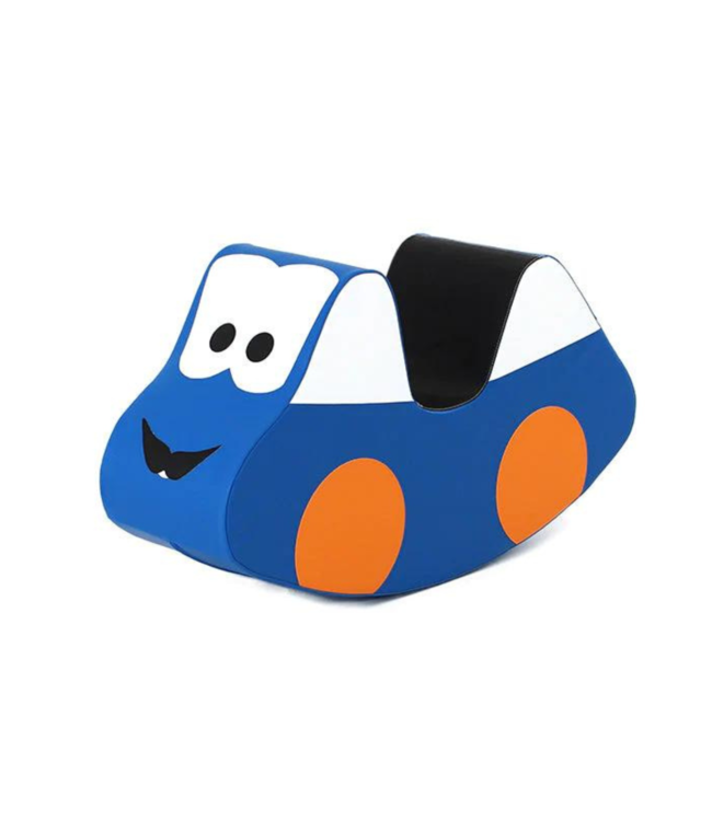 Foam rocker auto – veilige en comfortabele schommelauto in blauw