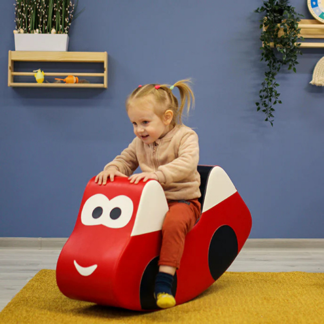 Foam rocker car – safe and comfortable rocking car in red