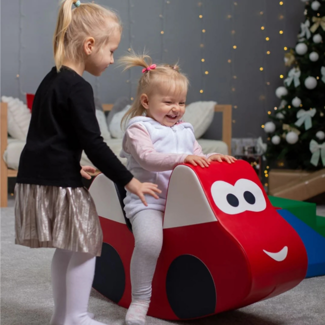 Foam rocker car – safe and comfortable rocking car in red