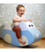 Foam rocker auto – veilige en comfortabele schommelauto in licht blauw
