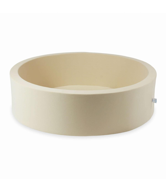 Beige ballenbak van katoen – 110x30 cm – zachte speelplek met zelf te kiezen vulling