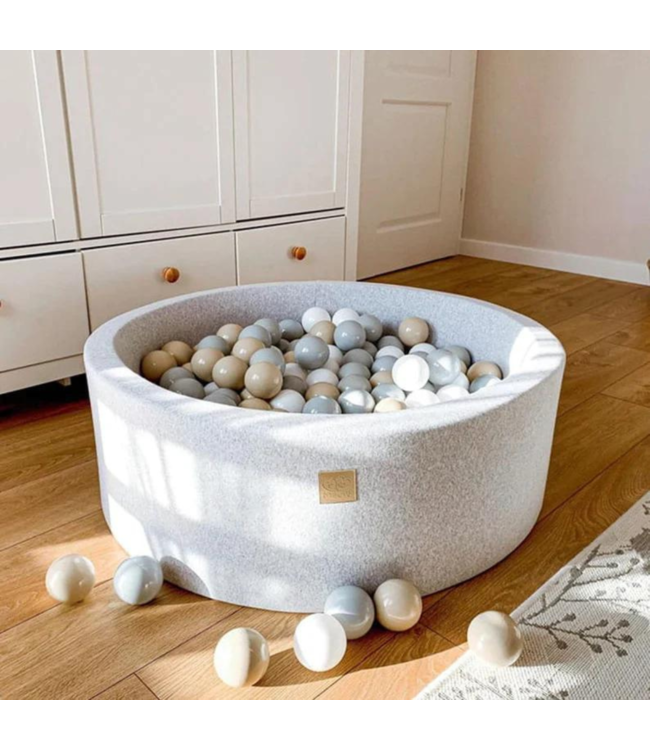 Safari ballenbak 90x40 cm met 250 ballen – neutrale tinten