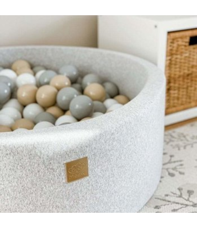 Safari ballenbak 90x40 cm met 250 ballen – neutrale tinten