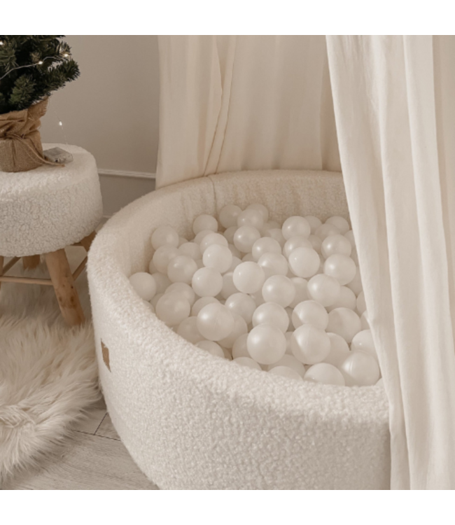 Ruime teddystof ballenbak 90x40 cm met 300 ballen