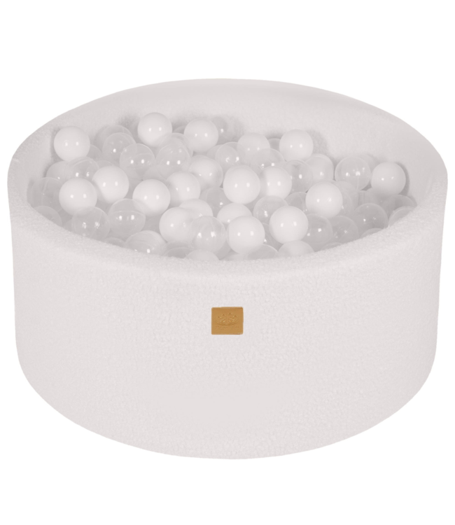 Ruime teddystof ballenbak 90x40 cm met 300 ballen