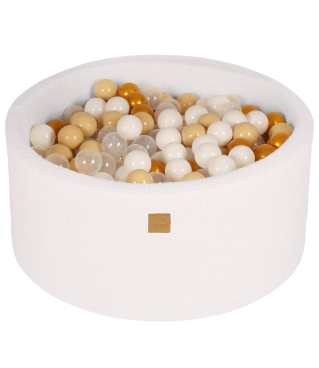 Ruime teddystof ballenbak 90x40 cm met 300 ballen