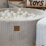Corduroy Ball Pit | Ecru with 200 soft balls for endless fun