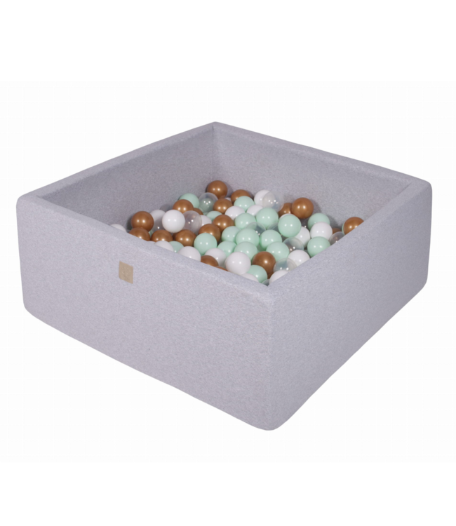 Ballenbak vierkant | Licht grijs | 400 ballen