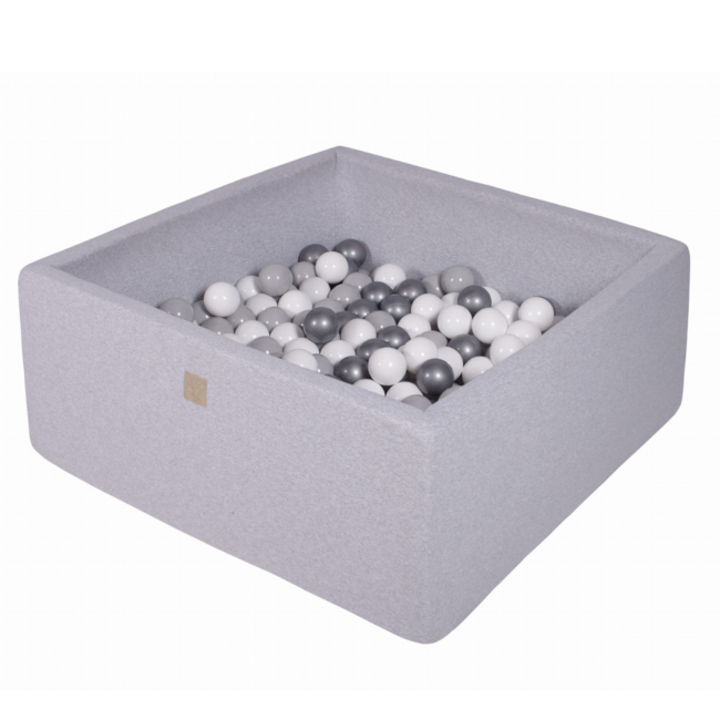 Ballenbak vierkant | Licht grijs | 400 ballen