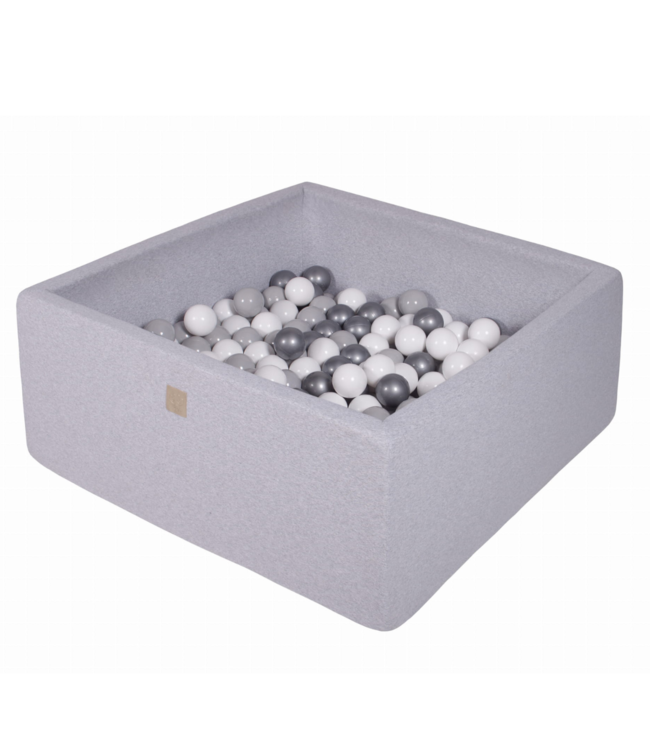 Ballenbak vierkant | Licht grijs | 400 ballen