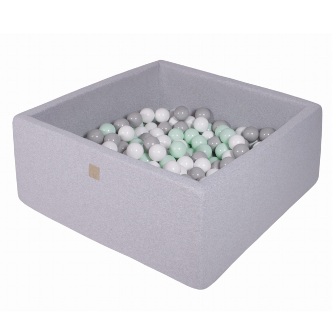 Ballenbak vierkant | Licht grijs | 400 ballen