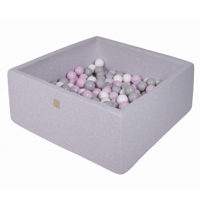 Ballenbak vierkant | Licht grijs | 400 ballen