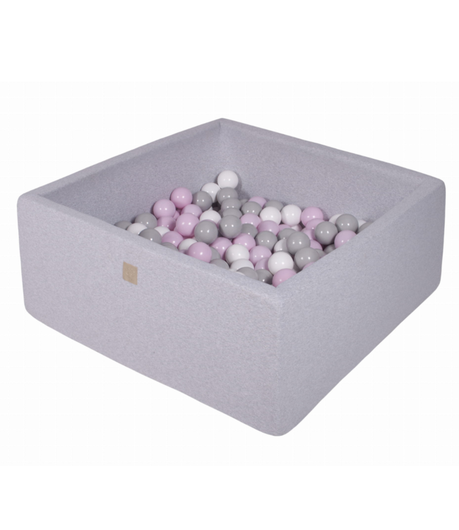 Ballenbak vierkant | Licht grijs | 400 ballen