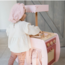 Wooden play kitchen Bistro in pink – stylish setup for little chefs